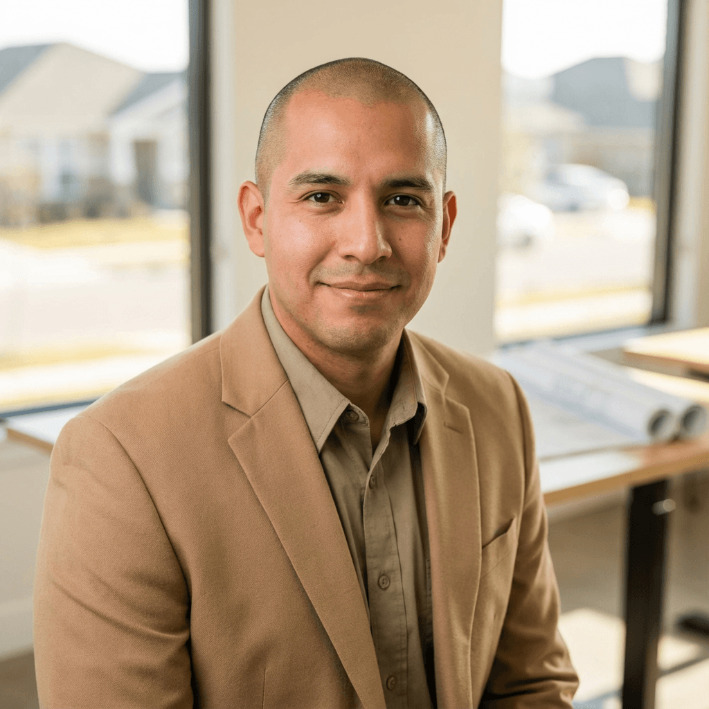 Male founder in casual business attire, headshot
